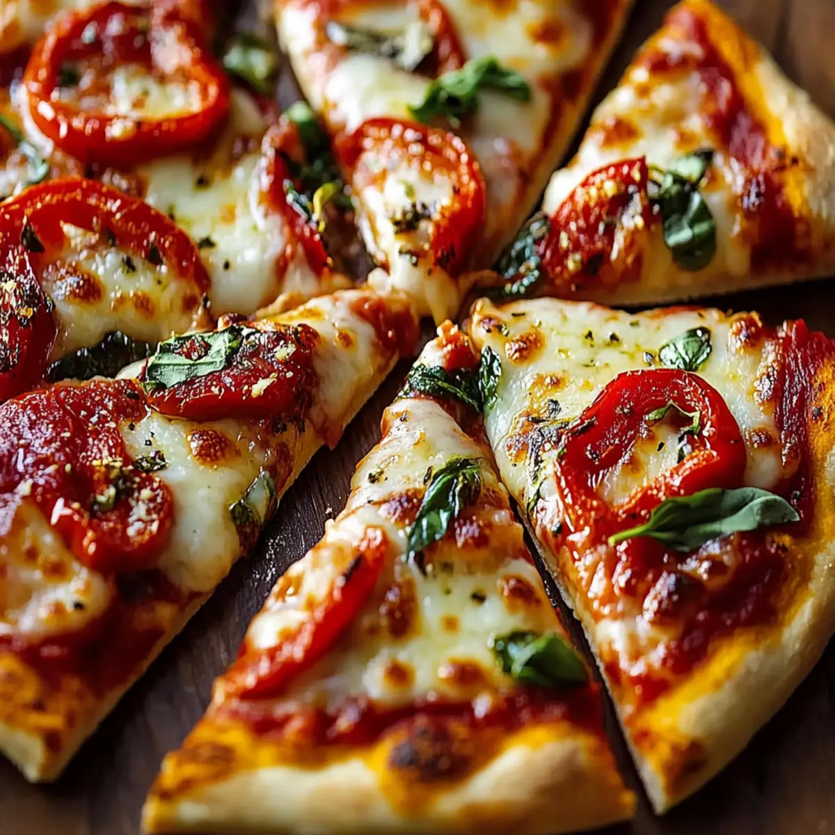 Calabrian Chili Roasted Red Pepper Pizza