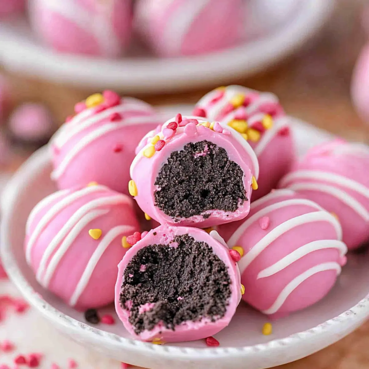 Valentine’s Pink Oreo Truffle Balls
