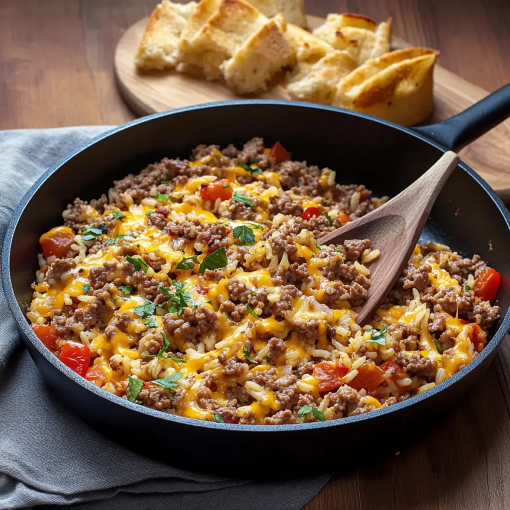 Ground Beef and Rice Skillet