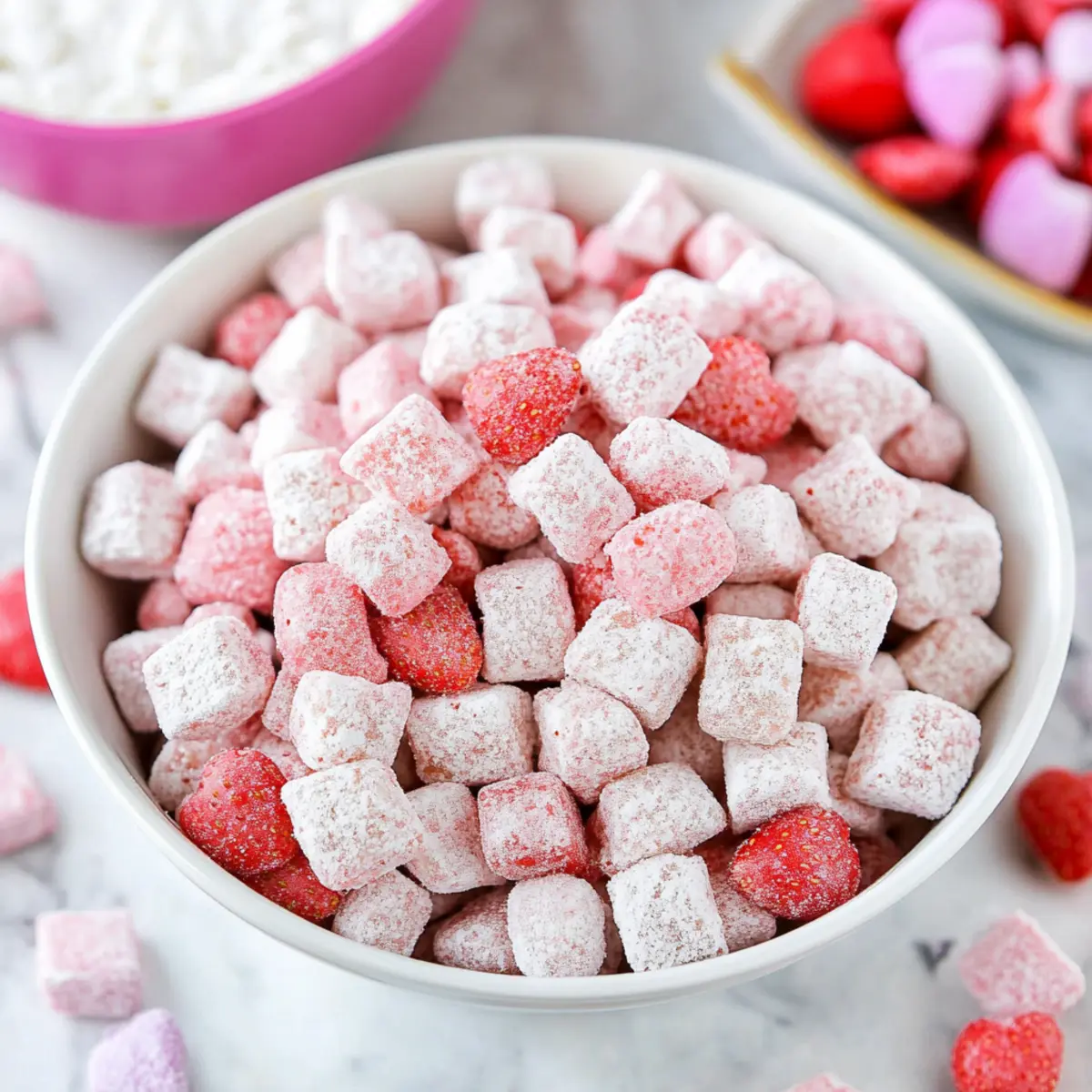 Valentine’s Strawberry Shortcake Puppy Chow