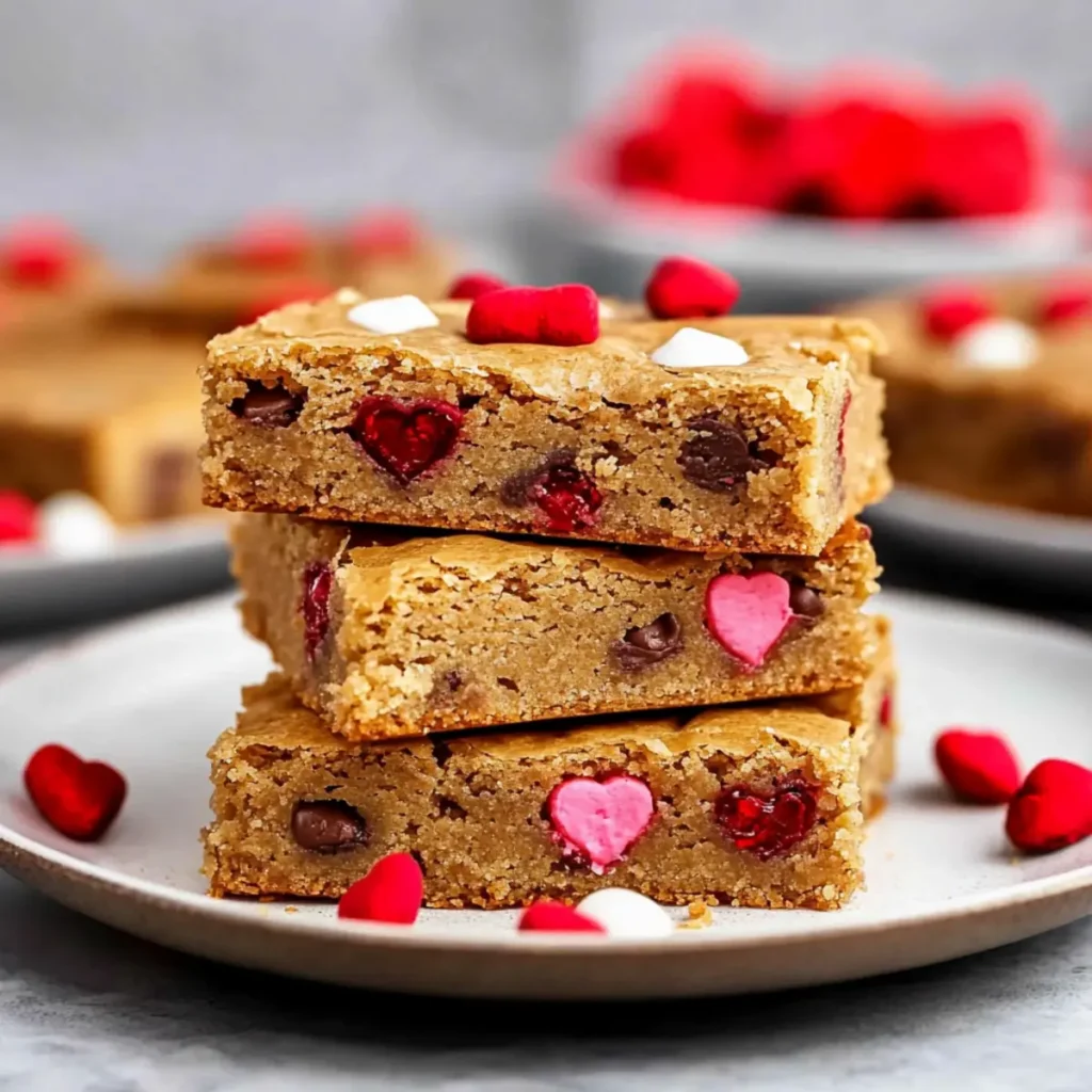Valentine’s Day Blondies