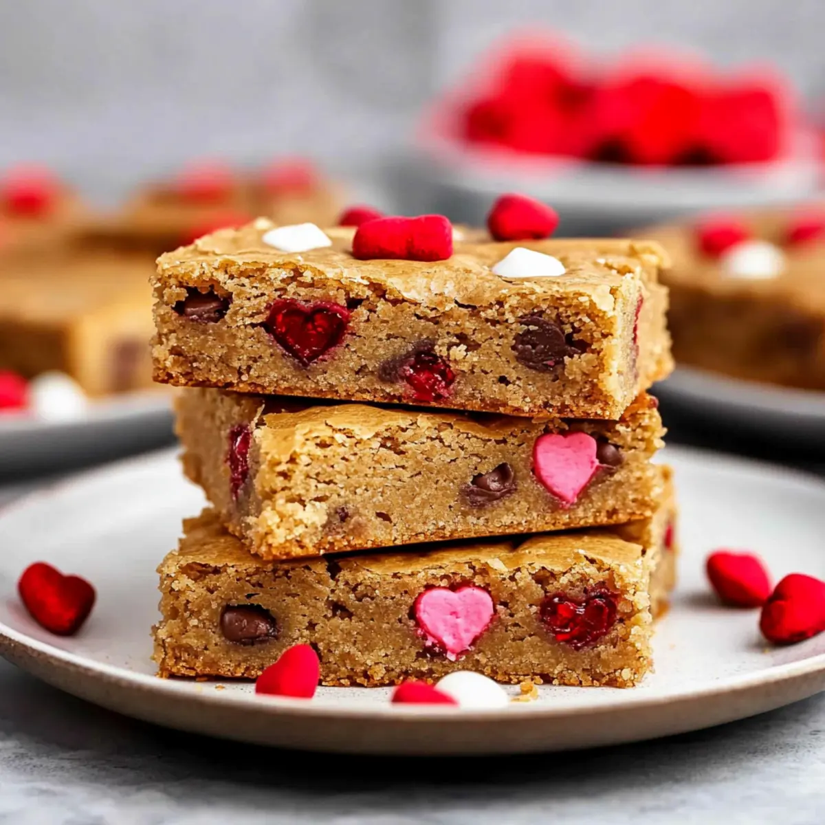 Valentine’s Day Blondies