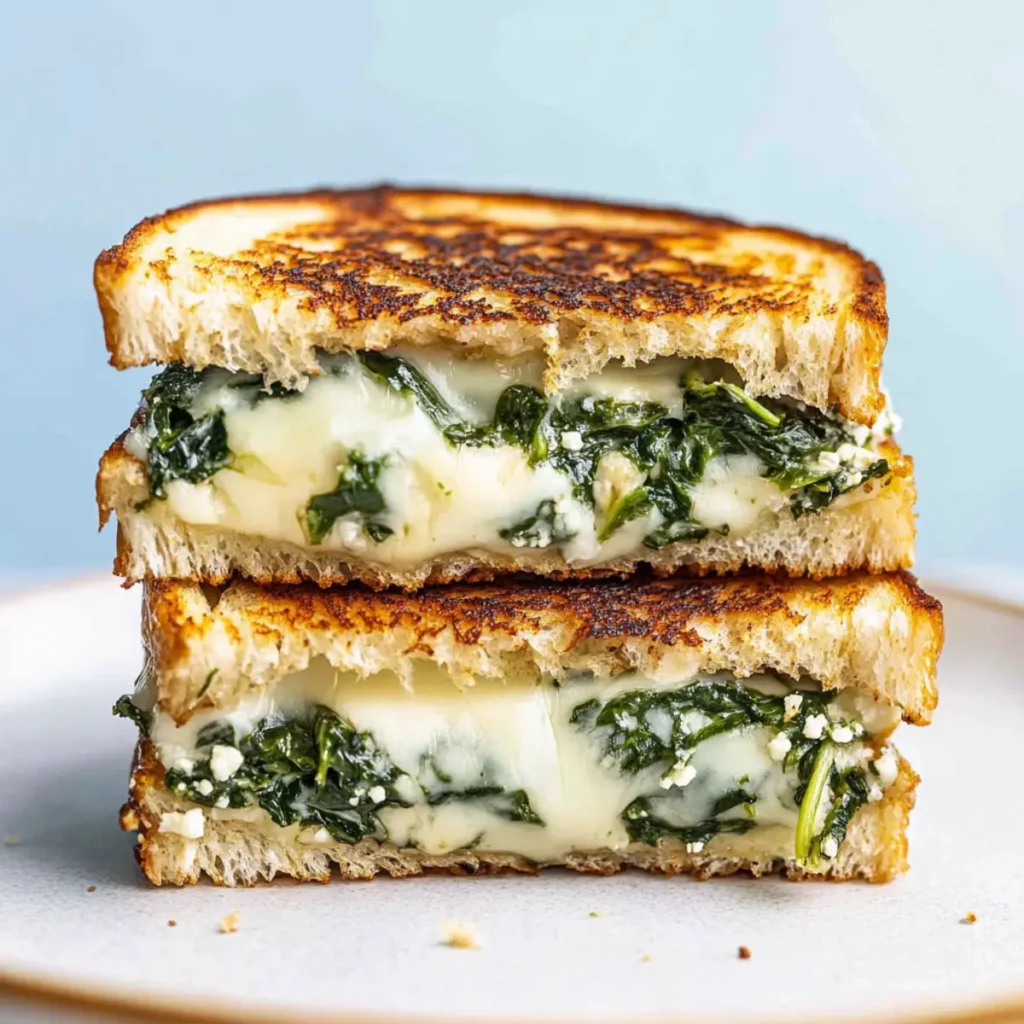 Spinach Feta Grilled Cheese