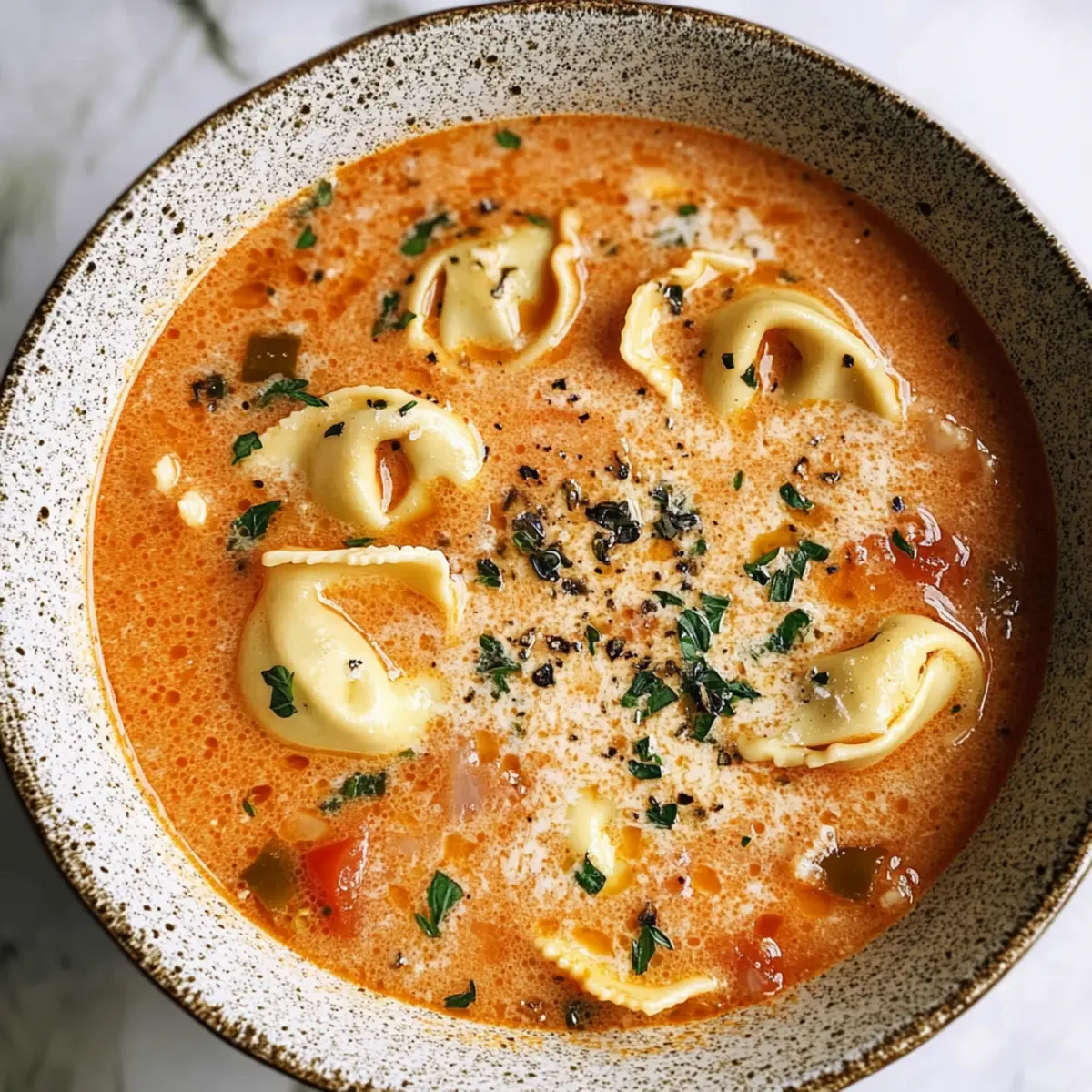 Valentine’s Tomato Tortellini Soup