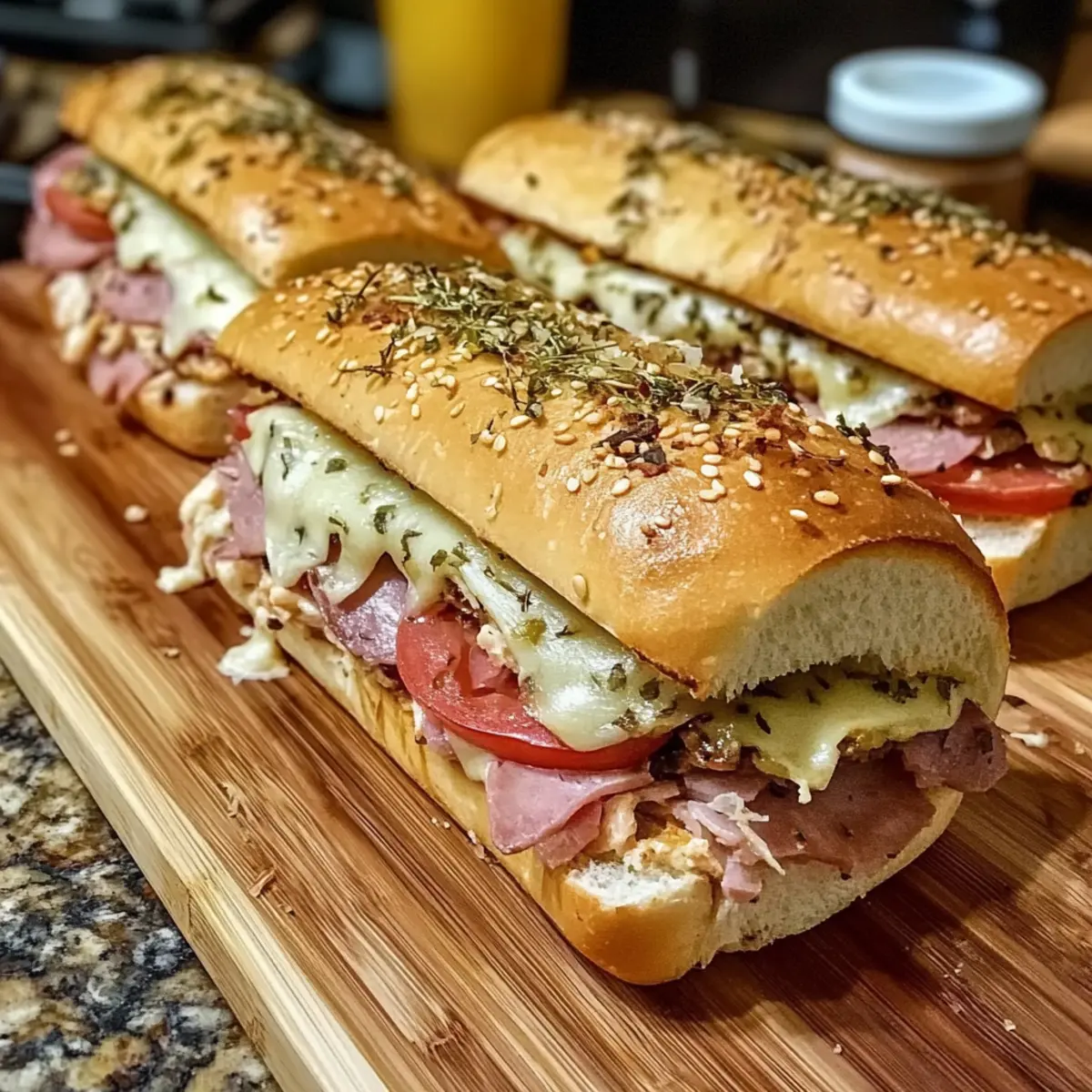 Craving a Baked Italian Sub Sandwich