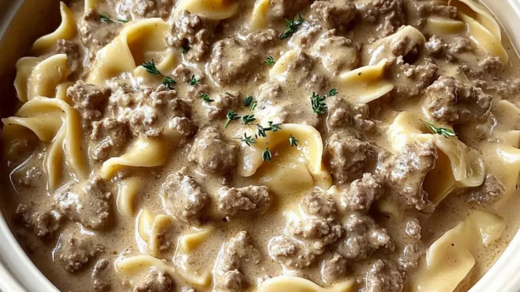 Ground Beef Stroganoff