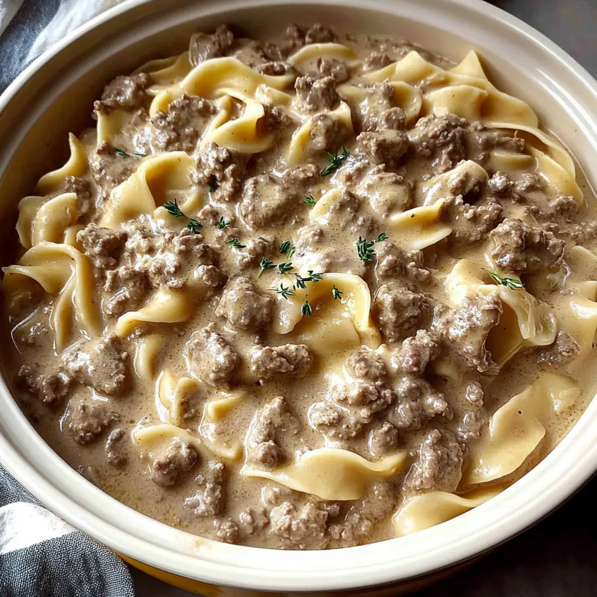 Ground Beef Stroganoff