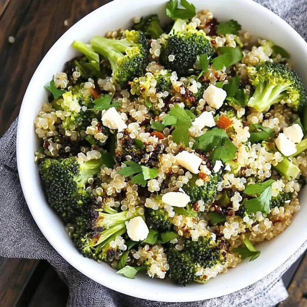 Roasted Broccoli Quinoa Salad