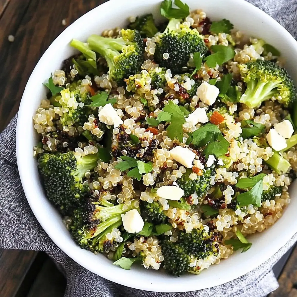 Roasted Broccoli Quinoa Salad