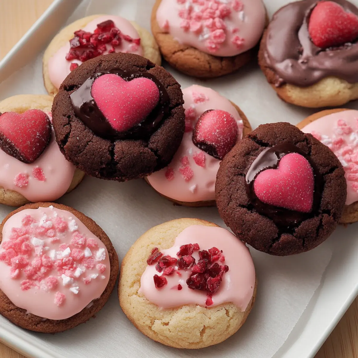 Valentine’s Ganache Cookies