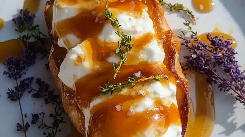 Whipped Ricotta with Honey Croissants