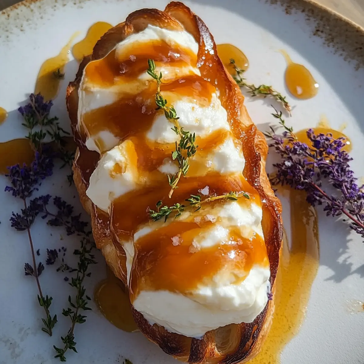 Whipped Ricotta with Honey Croissants