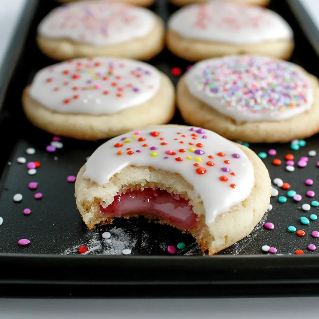 Strawberry Pop Tart Sugar Cookies