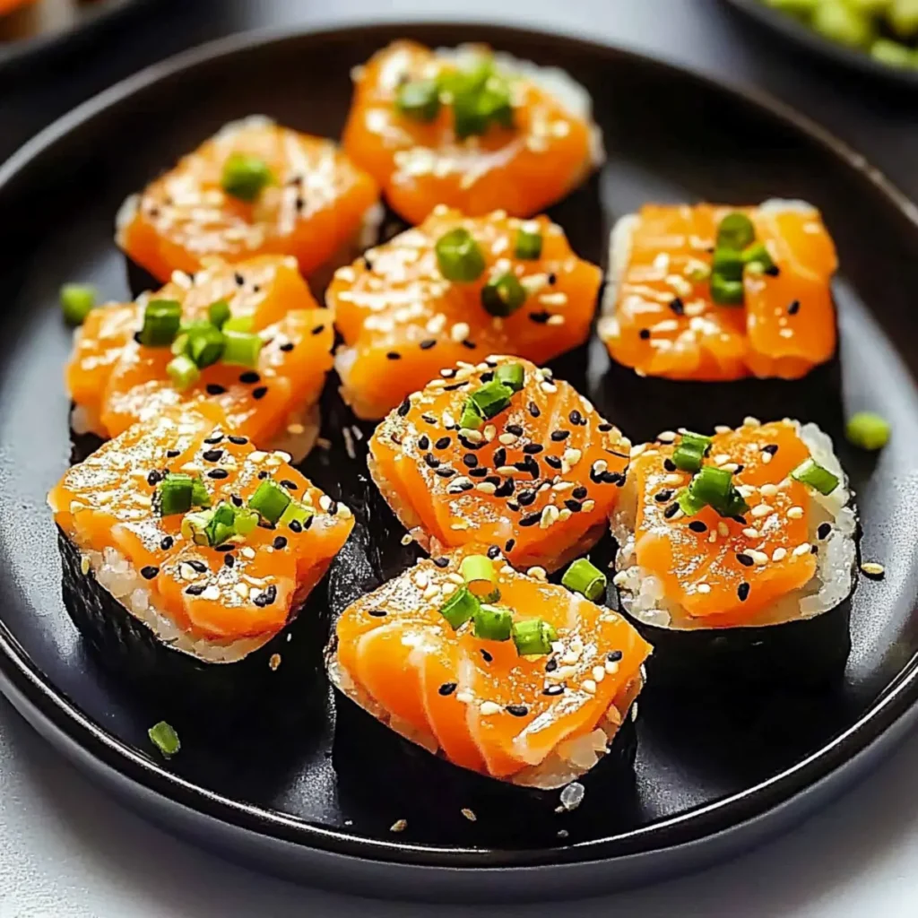 Oven Baked Salmon Sushi Bites