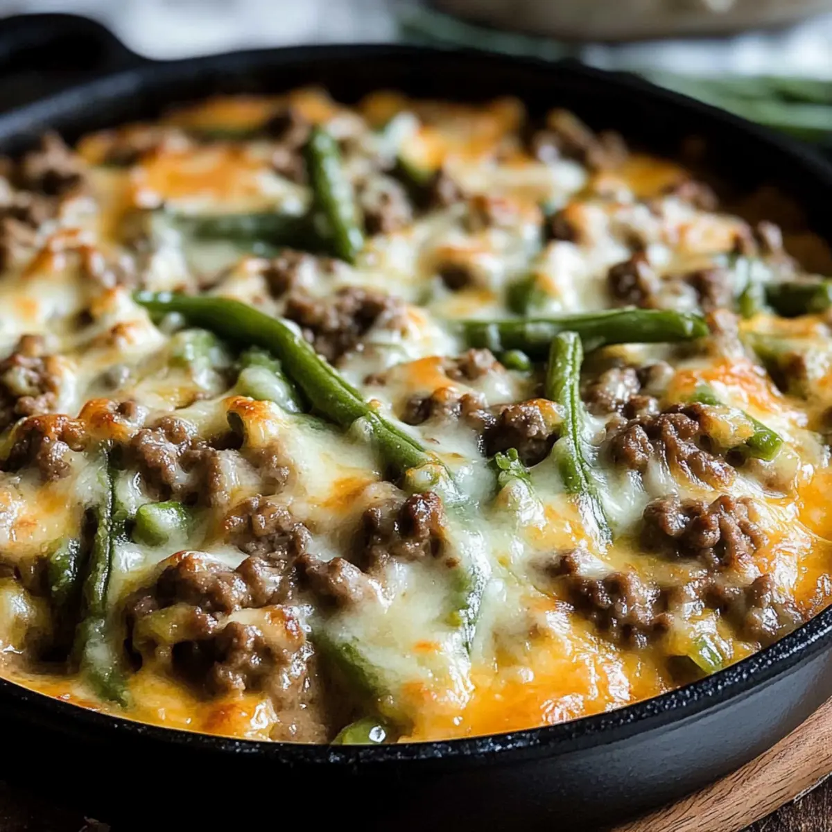 Ground Beef Green Bean Casserole