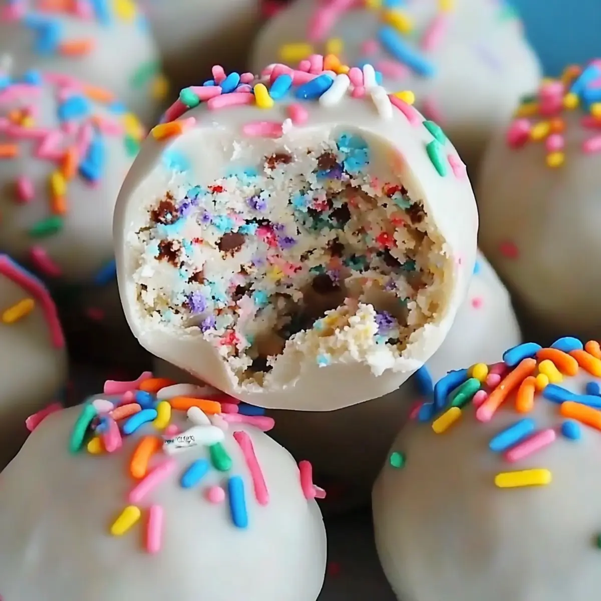 No Bake Cake Batter Truffles