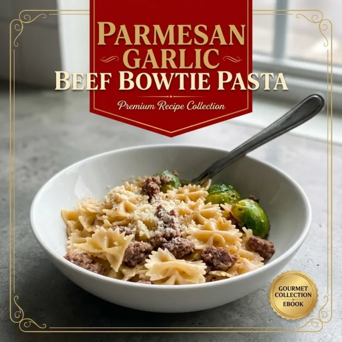 Parmesan Garlic Beef Bowtie Pasta