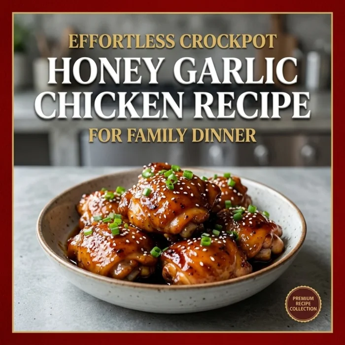 Effortless Crockpot Honey Garlic Chicken Recipe for Family Dinner